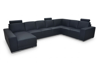 Corner sofa, upholstered corner sofas, living room landscape, designer couches, fabric + USB