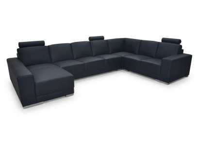 Corner sofa, upholstered corner sofas, living room landscape, designer couches, fabric + USB