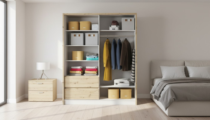 Multipurpose Shelves Wardrobe Closet Storage Shelving Unit 180cm New