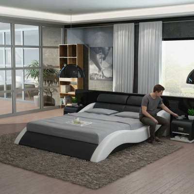 Waterbed Hotel Double Bed Beds With USB Complete Leather Bed Water Upholstered Bed
