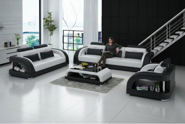 Design leather sofa sets 3+2+1 seater set sofa set sofa USB