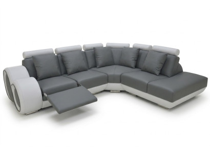 Leather sofa couch living landscape corner set design modern sofa + USB new corner sofa