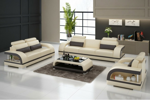 Designer sofa set leather sofa with USB set 3+2+1 suite couch sofa suites