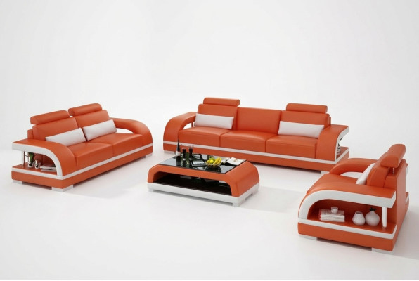 Designer sofa set leather sofa with USB set 3+2+1 sofa couch sets