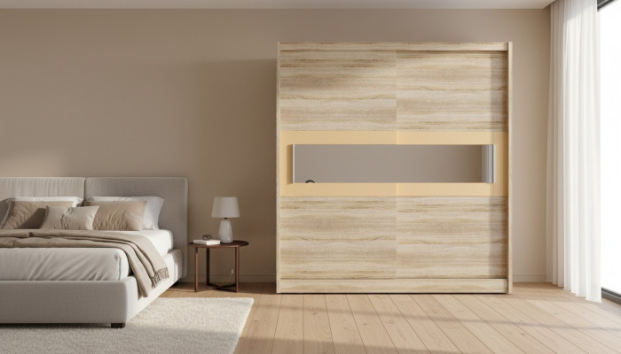 Design wardrobe sliding cabinets wood floating wardrobe doors