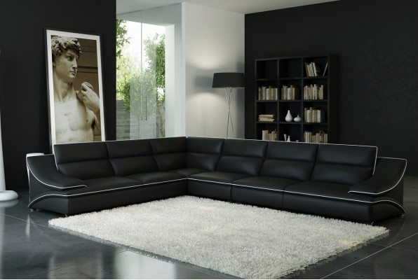 Leather sofa couch living landscape corner sofa corner design modern sofa USB A1160