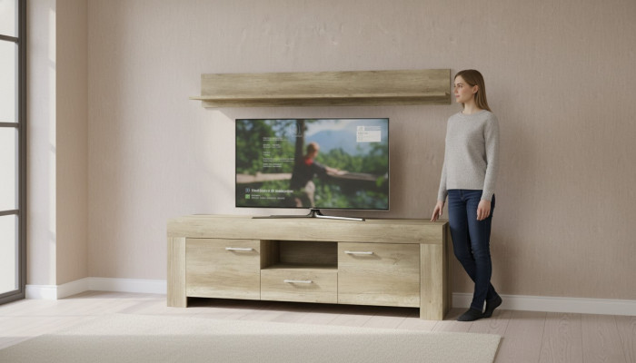 Shelf + TV Cabinet Sideboard TV SRTV155+P155 TV Wall