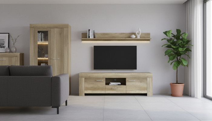 Shelf + TV Cabinet Sideboard TV SRTV155+P155 TV Wall