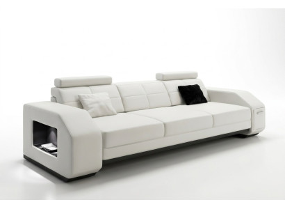 Sofa set with USB Sofa Couch Upholstery Seat Set 3+2+1 Living area Leather