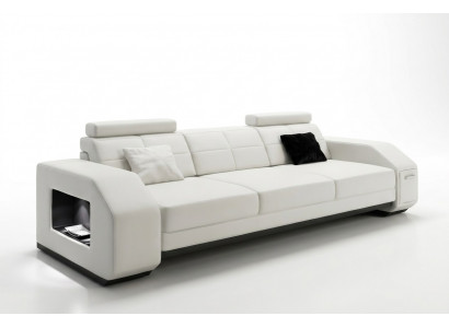 Sofa set with USB Sofa Couch Upholstery Seat Set 3+2+1 Living area Leather
