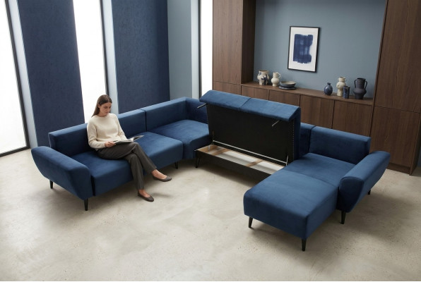 Sectional sofa U-shape upholstered sofa couch sofas couches suite upholstery
