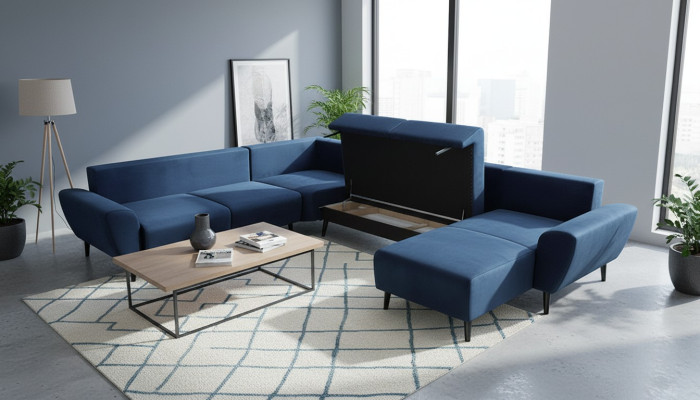 Sectional sofa U-shape upholstered sofa couch sofas couches suite upholstery