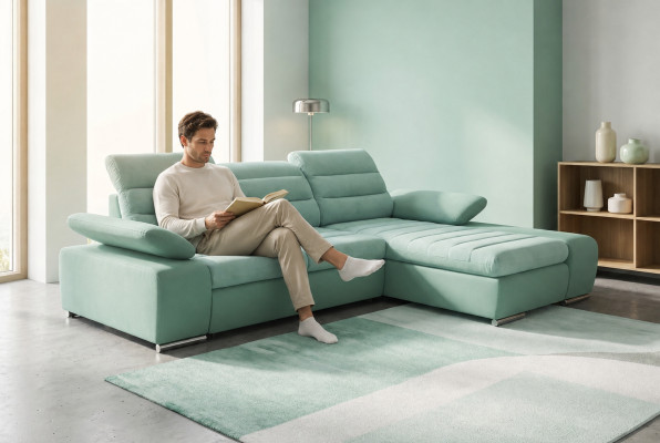 Design corner sofa, sleeper sofa, couch, leather, fabric, upholstery, multifunction sofas, box