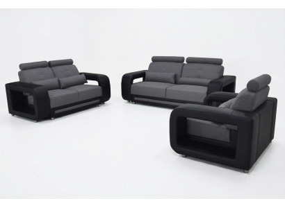 Sofa with USB upholstery couch design seating complete set leather fabric new