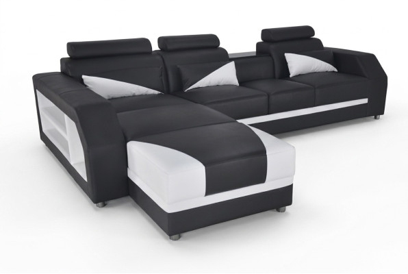 Exclusive modern designer L-shaped corner sofa for stylish living spaces