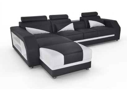 Exclusive modern designer L-shaped corner sofa for stylish living spaces