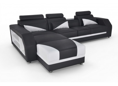 Exclusive modern designer L-shaped corner sofa for stylish living spaces
