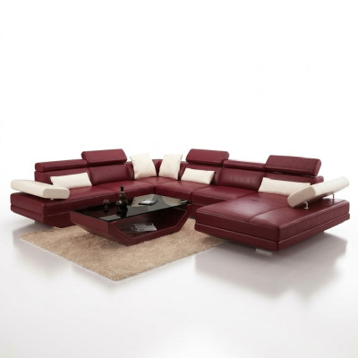 Corner sofa with USB couch living area leather couches upholstered corner seating set