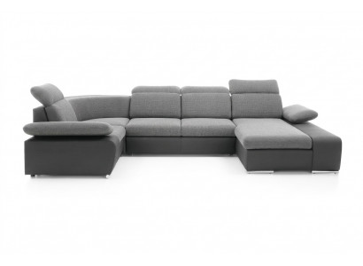 Corner sofa U-shape sofa living landscape suite upholstery bed function design