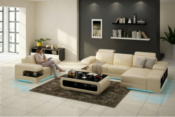 Design corner sofa, sofa bed, multifunction couch, leather, textile upholstery sofas