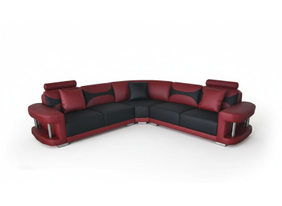 Leather Modern XXL Couch Living Landscape Leather Sofa Sofa Set Sofa L-Shaped with USB