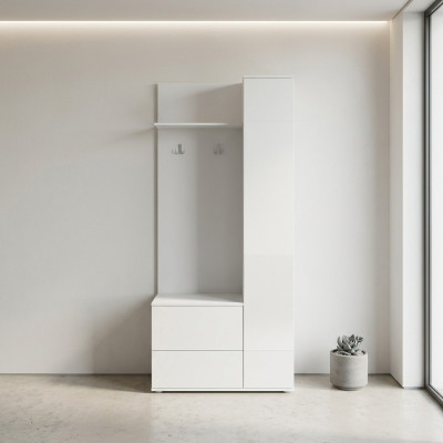 Wardrobe Wardrobe set Wardrobe shoe cabinet Mirror Panel Hallway