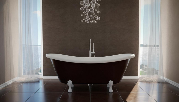 Exclusive freestanding bathtub acrylic tub bath 190x77
