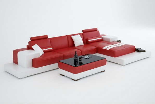 Exclusive Elegant L-Shaped Corner Sofa Red Design for Stylish Living Spaces