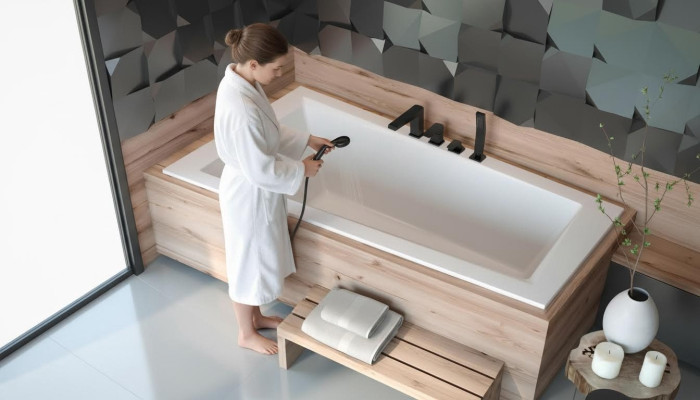 Bathtub corner bathtub bathroom built-in bathtubs acrylic design