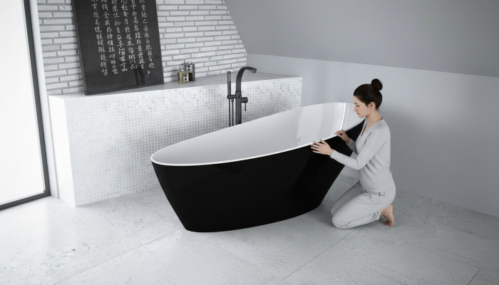 Bathtub Oval Design Freestanding Modern Bathroom