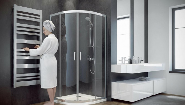 High-quality shower enclosure quarter-circle corner shower glass shower partition