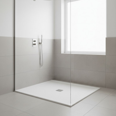 Shower tray Shower basin Shower Acrylic tub Decorative White Shower tray Flat