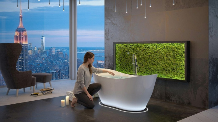 Exclusive freestanding bathtub acrylic bath shower bath drain design