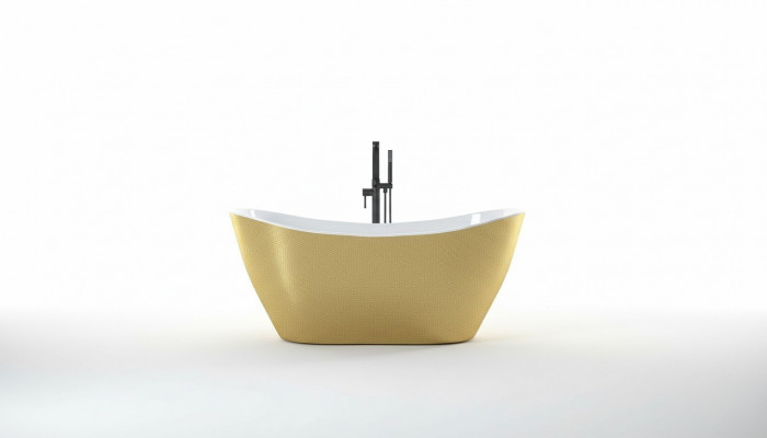Gold designer bathtub freestanding luxury tub in gold bathtubs