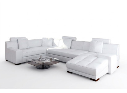 Leather sofa with USB living room landscape corner sofa corner suite design modern sofa A1111
