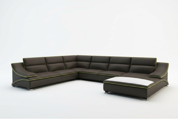 Corner sofa with USB leather sofa upholstery living area couch sofa corner suite U shape