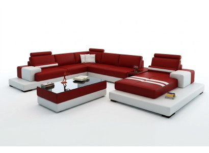 Living landscape couch upholstery corner suite leather sofa with USB, new corner sofa 2725A