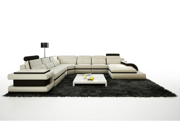 Living landscape couch upholstery corner suite designer leather sofa + USB sofa WetzlarD