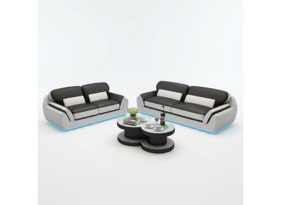 Leather sofa with USB sofa set new 3+2 seater set design modern sofa G8038C