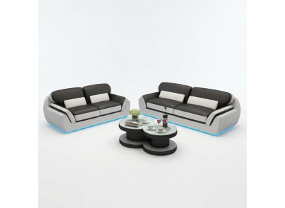 Leather sofa with USB sofa set new 3+2 seater set design modern sofa G8038C