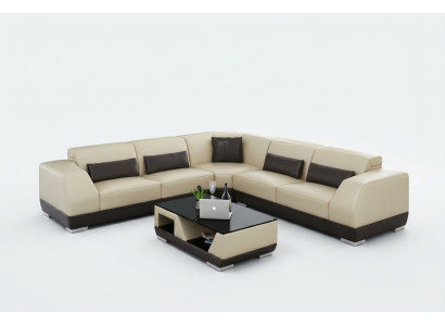 Leather sofa with USB living area corner sofa corner set design modern sofa G8024B