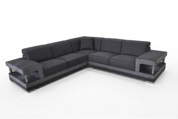 Leather corner sofa with USB upholstery living area luxury suite corner sofas couches