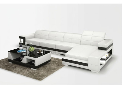 Leather sofa with USB living landscape corner sofa corner set design modern sofa G8017C