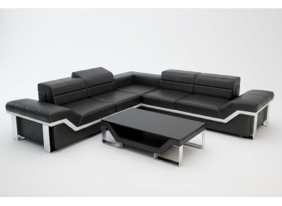 Leather sofa USB living landscape corner sofa corner suite design sofa couch K5007B new