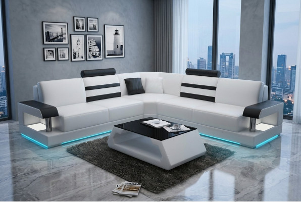Leader Living Room Suites Couch Set Sofas Couches Sofa Suite 3+2+1 with USB