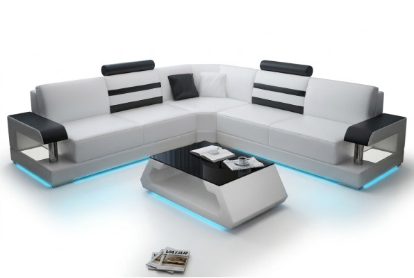 Leader Living Room Suites Couch Set Sofas Couches Sofa Suite 3+2+1 with USB