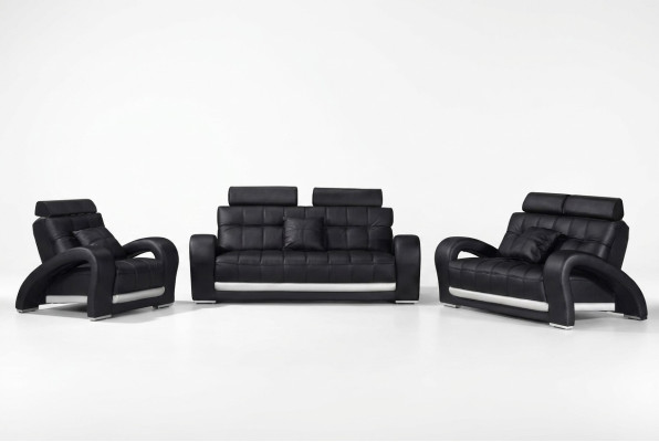 Leather sofa with USB living set 3+2+1 seat design modern sofa B2023