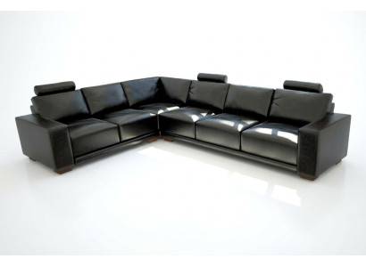 Leather sofa with USB living landscape corner sofa corner suite design modern sofa A1121B