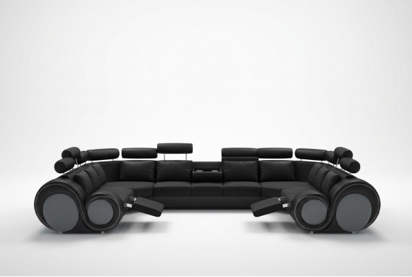 Design corner sofa with USB upholstery seat corner set sofas leather textile L-shape