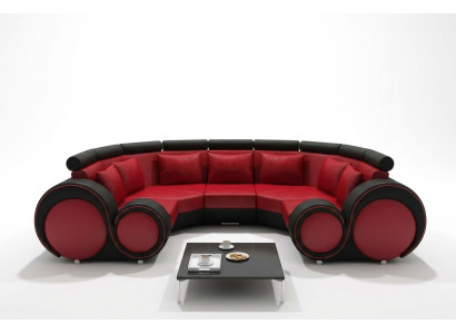 Living landscape textile couch microfiber upholstery suite XXL new sofa fabric USB